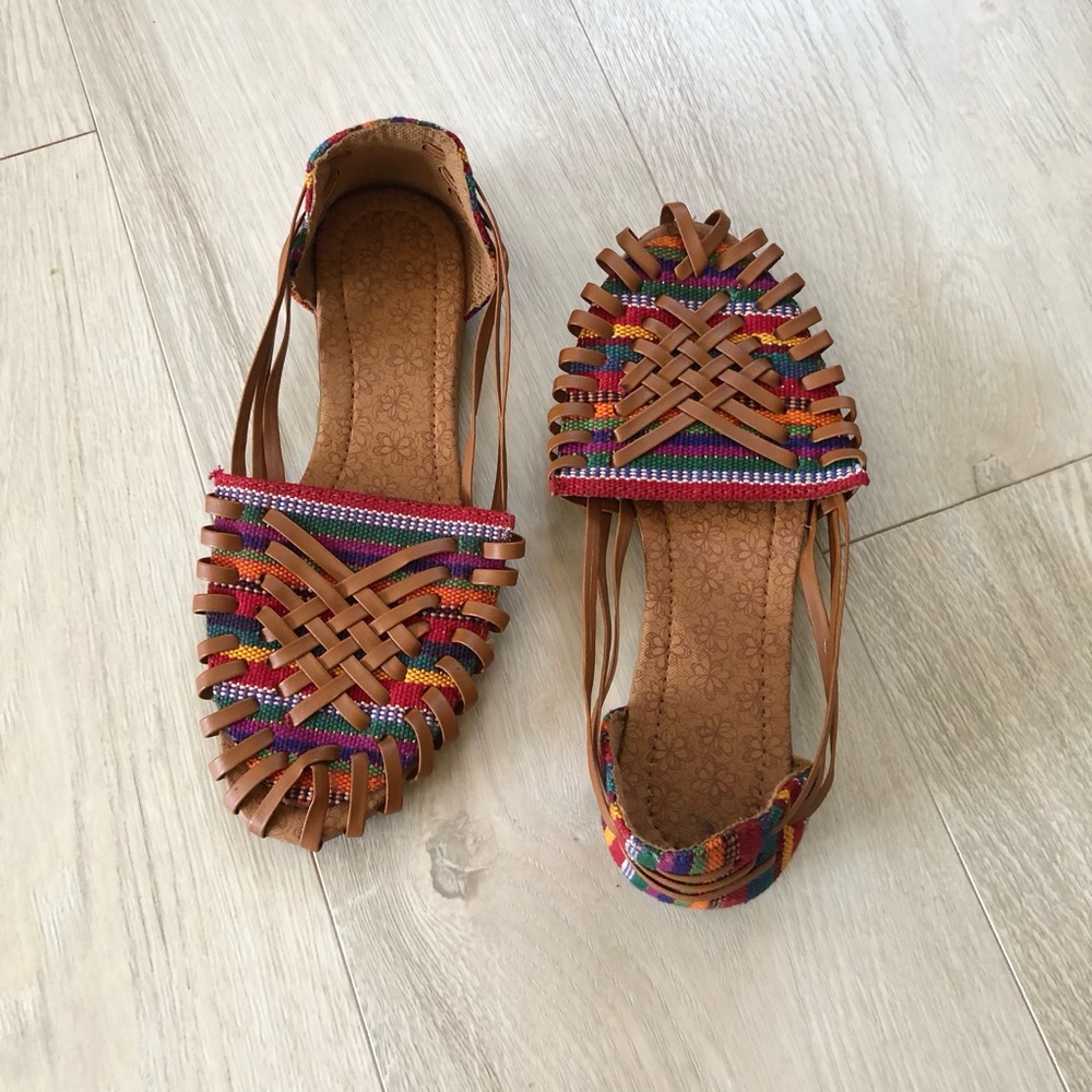 New Nicaraguan Woven Sandals Loafer Shoes - Picture 11 of 16
